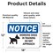 Signmission Working Dogs In Training Do Sign With Symbol, 18 in W x Rectangle, Vinyl Decal OS-2PACK-NS-D-1218-L-19073 - alternate 2